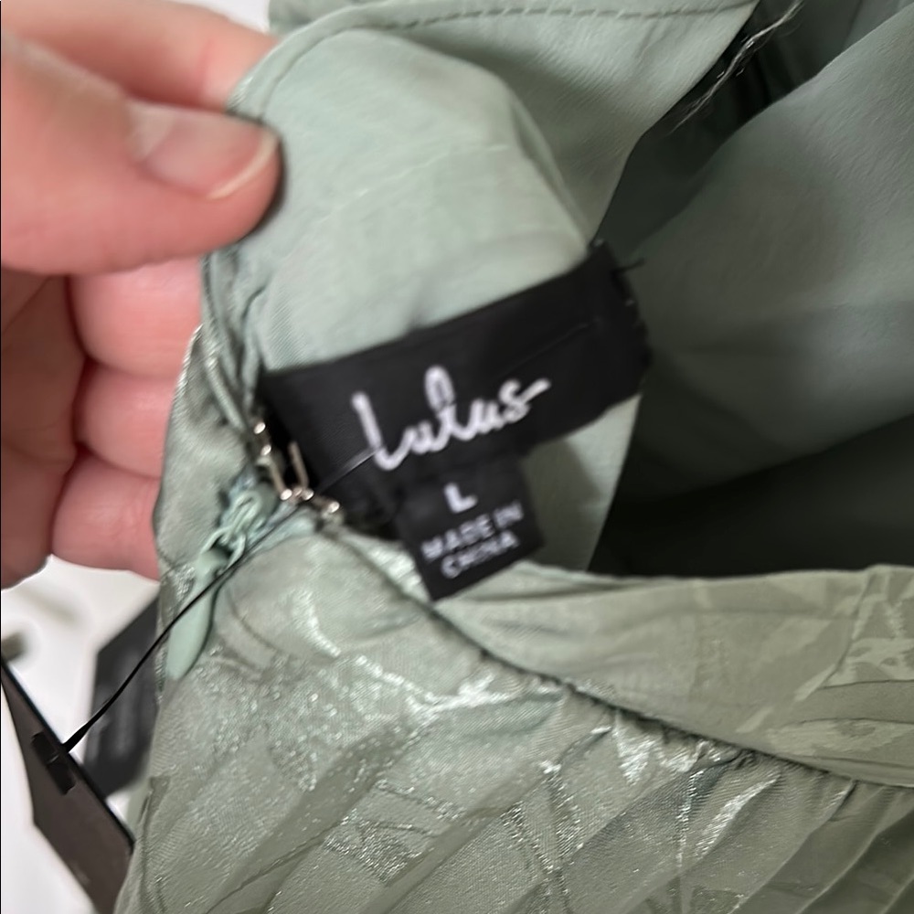 Lulu's Green Ruffled Wrap Sundress - Picture 2 of 6